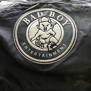 Genuine BAD BOY leather jacket Worn by Puff daddy